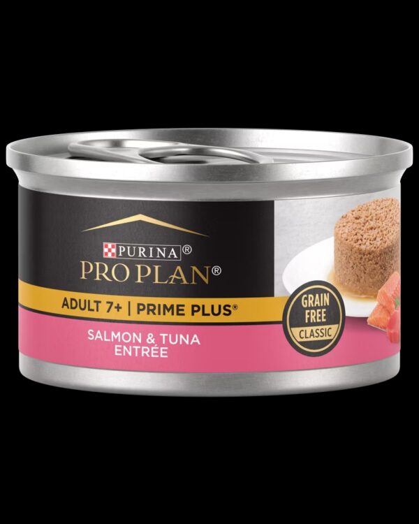 Pro Plan PRIME PLUS Senior Adult 7+ Salmon & Tuna Entrée Classic Wet Cat Food