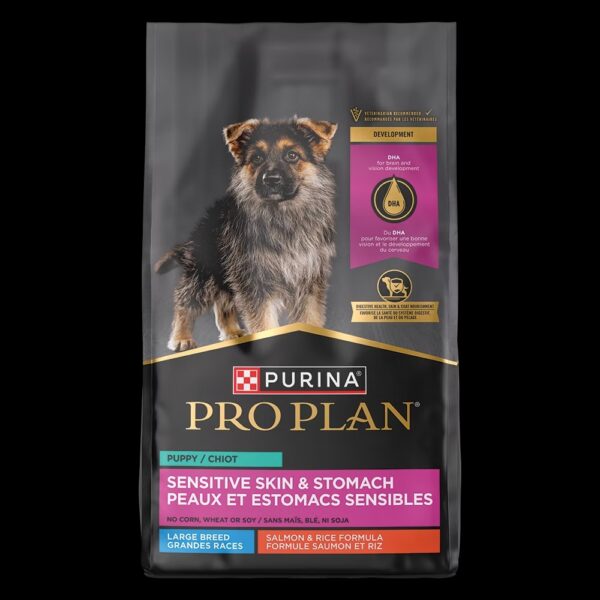 Purina Pro Plan Sensitive Skin and Stomach Puppy Large Breed Salmon & Rice Formula