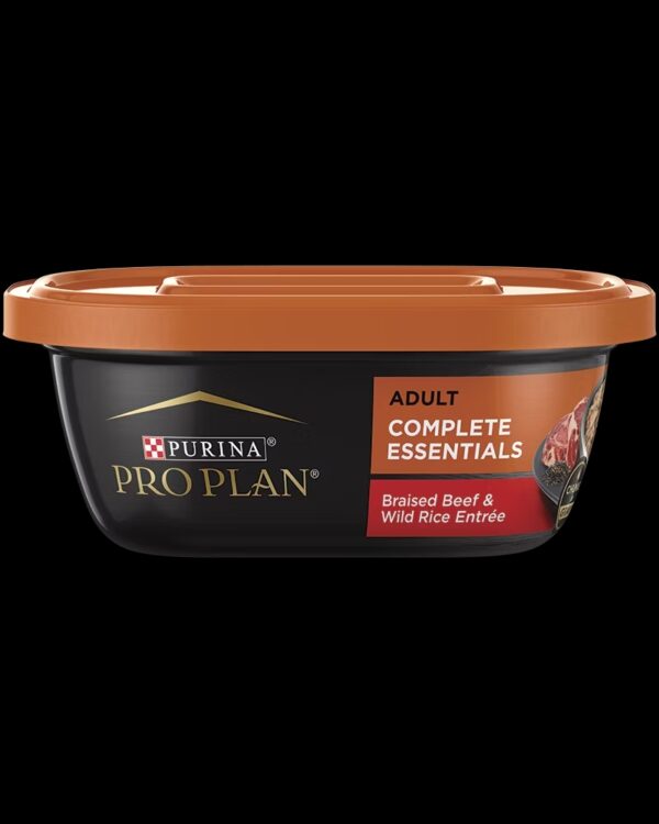 Pro Plan Complete Essentials Braised Beef & Wild Rice Entrée Chunks in Gravy Wet Dog Food